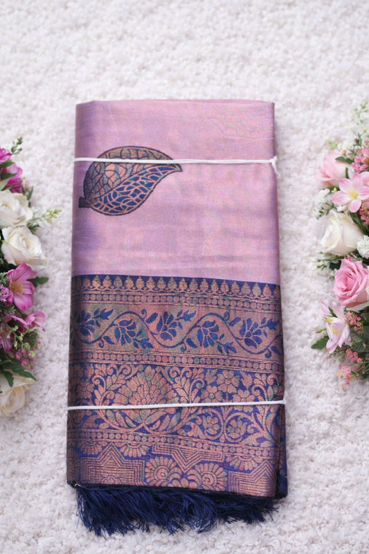 KANHARA ELANIL PATTU SAREE (LAVENDER)